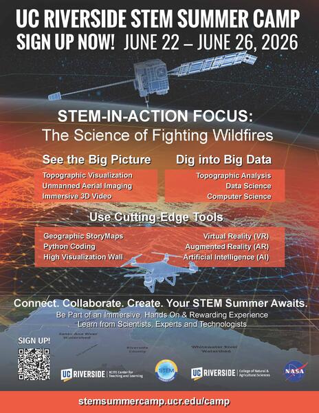 2026 stem summer camp flyer