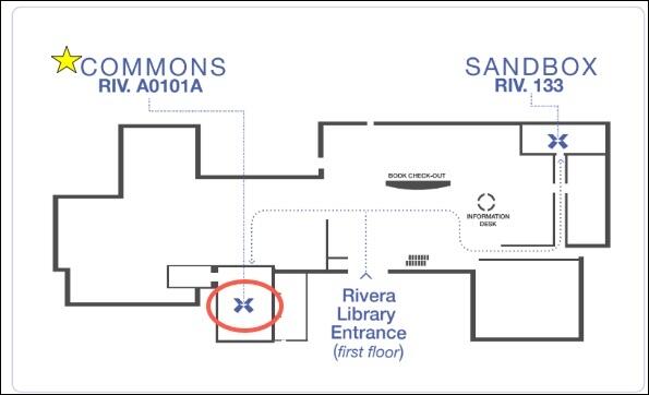 XCITE center for teaching and learning location map