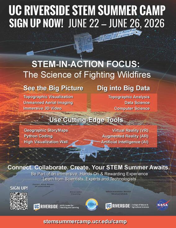 2026 stem summer camp flyer