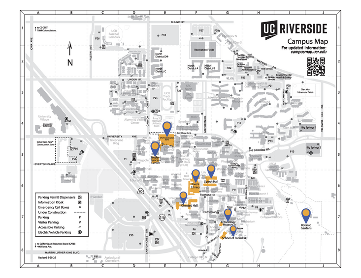 UCR campus map